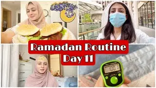 Ramadan Routine Day 11 In China 🇨🇳 -Muslim Pro App - Burgers for Iftaar - Rida Zayn Vlogs