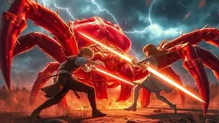 Kirito and Asuna VS Giant Spider Crimson Spinner Sword Art Online: Infinity Moment PPSSPP