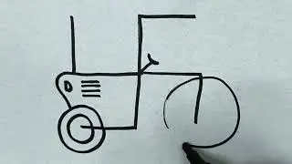 Beautiful Tractor 🚜 Drawing From Swastik | Easy Tractor Drawing | ट्रैक्टर का ड्राइंग#tractordrawing