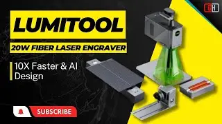 LumiTool 20W Fiber Laser Engraver: 10X Faster & AI Design