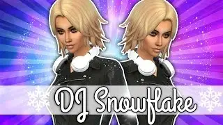 The Sims 4 | CAS Collab // OfficialGirlySimmer - DJ Snowflake!