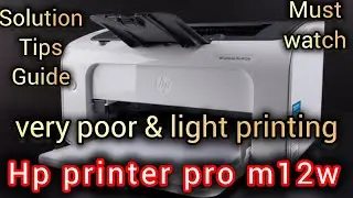 Improve Printer Quality: HP Laser Printer Pro M12W Repair Guide | printer repairing | laser printer