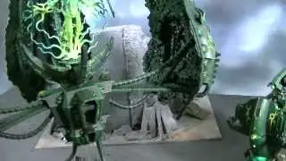 Necron Tesseract Vault and Arc specialty models- Blue Table Painting