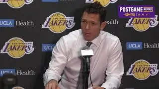 Luke Walton Postgame Interview Lakers vs Blazers 2017