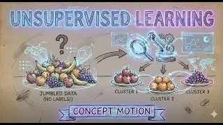 Unsupervised Learning: How AI Learns on Its Own || Concept Motion