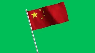 China Flag Waving Animation Green Screen Animation | 4K | Global Kreators