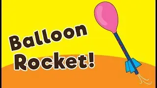 Balloon Straw Rocket for Kids