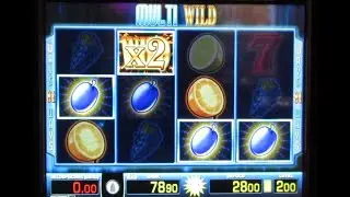 Risikospiel Multi Wild Zocken um den Geldgewinn auf 1&euro; & 2&euro; Fach! Merkur Tr5