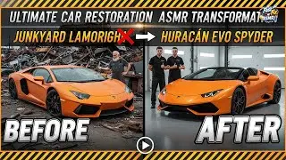 Car Restoration ASMR: Junkyard Lamborghini Aventador to Hurac&aacute;n EVO Spyder| Fast Fix ASMR | 4K Video