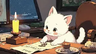 🐱 Soft Winter Lofi with Cat | Calm Beats for Study, Relax & Sleep