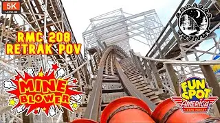 Mine Blower RMC 208 Retrak POV 5K 60FPS On Ride | Newly Retracked 2023 | Fun Spot Kissimmee Florida