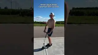 Kid vs Adult Rides Caroma E35 Electric Scooter