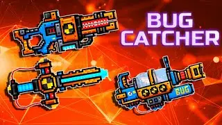 Pixel Gun 3D - New Trader Van Weapons! Bug Catcher Set Review Gameplay