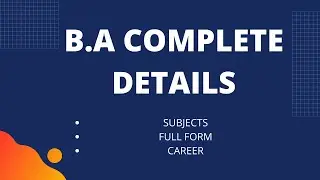 B.A COURSE SUBJECTS DETAILS|B.A COMPLETE DETAILS|B.A|BACHELOR OF ART'S|B.A IN TELUGU|B.A COURSE||