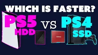 PLAYSTATION 5 VS PS4 Load Times. PS5 PS4 HDD SSD