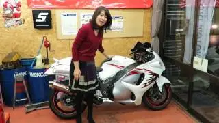 山形県酒田市バイク屋　鈴木モータース　隼女性ライダー（元ｵｰﾅｰ）による中古車紹介