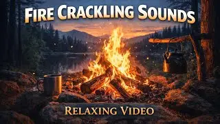 20 Minutes Fire Crackling Sound 🔥 | Relaxing Fireplace Ambience | Stress Relief & Sleep #asmr 
