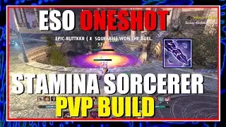 ESO PvP One Shot Stamsorc Build | The Elder Scrolls Online Ascending Tide DLC (Stealth Sorc)