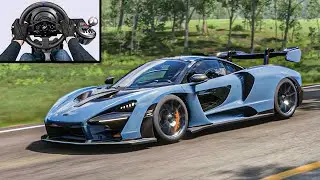 McLaren Senna - Forza Horizon 5 (Steering Wheel + Shifter) Thrustmaster T300 Gameplay