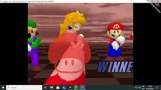 Jugando al smash bros 1