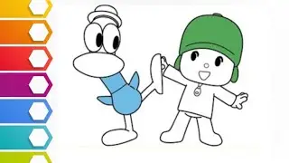 🥰😍 💕cute pocoyo drawing🥰l easy drawing for kids💗l POCOYO l pocoyo drawing🥰l how to draw pocoyo