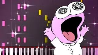 Smiling Friends - Outro Theme Brown Smile Piano (Sheets in Description)