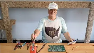  9/1/2025 tutorial on remove & replace desolder resolder soldering wire wrap repair with damaged pad
