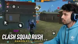 Clash Squad Rush Game play | Smooth Rush Gameplay Handcam | Free Fire by Karan Zenith 1M 