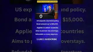 US Raises Visa Bond Limit to $15,000 | New Visa Rules Explained#usapulse