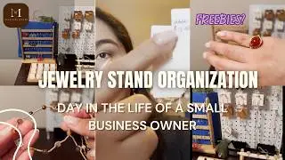 Day In The Life Of A New Small Business Owner! | Handmade Jewelry Organization + Freebies