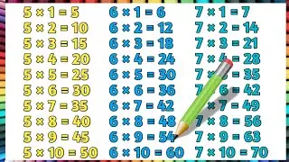 Table of 5 to 7 | Table of Zero to Ten | Table (19/11/24) multiplication | 5 to 7 Tables Learning