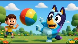 Bluey Lost the Bouncy Ball in the Yard AV1 | Funny Toddler Song | Kids Rhymes