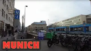 Ludwigsvorstadt neighbourhood in Munich, Germany [4k Ultra HD 60fps ]