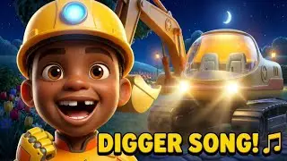 I Love My Digger | Construction Dance with Rome's Storybook | Nursery Rhymes + Kids Songs