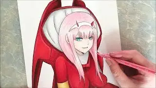 Zero Two Speed Drawing & Tips (Collab with JollyArts)