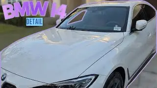 2024 BMW i4 Detailing: Protecting Alpine White Paint & Red Leather