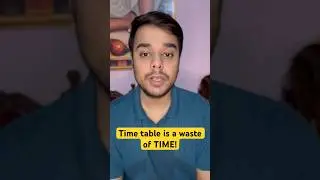 Why timetable is a waste of time? #timetable #jee #iit #shorts