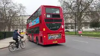 London's Buses around Marble Arch 25th January 2022