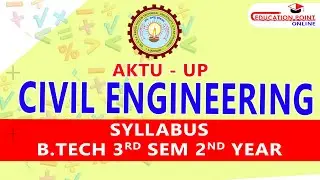 Civil Engineering (CE) AKTU B.Tech 3rd Sem 2nd Year Syllabus | AKTU CE 3rd Sem Syllabus
