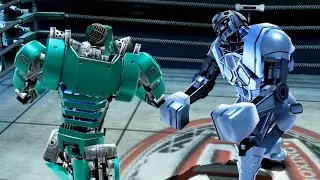 BLUE BOT VS THE  CHAMPION ZEUS (Real Steel Game)