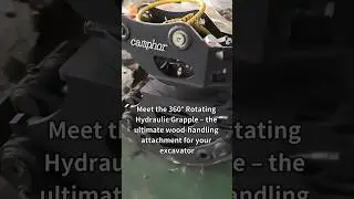 Meet the 360&deg; Rotating Hydraulic Grapple​ wood-handling attachment for excavator! #RotatingGrapple