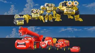 Full Movie There's Horror Secret Place Size Comparison Mixer GOLD VS McQueen😱SAKURA SCHOOL SIMULATOR