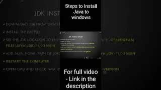 JDK Installation for beginners  #trending #tamil #Java#shorts