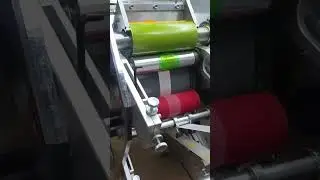 6 Color Dual Sided High Speed Flexo Printing machine for satin fabric clothing care label ribbon