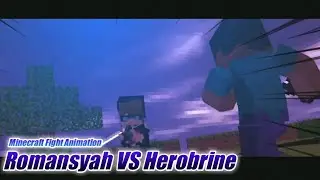 Romansyah VS Herobrine Remake by WitherCraftIndo | Animasi Animate It Indonesia