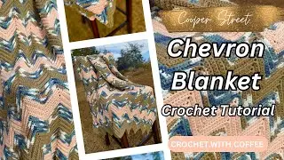 Easy Chevron Crochet Blanket Tutorial 🧶 | Beginner-Friendly & Cozy
