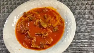 Lengua De Res En Salsa Roja