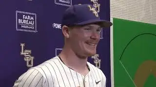 LSU Baseball Players talk to the media after their midweek victory over McNeese