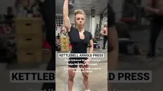 Love a good kettlebell Arnold press! This is a great unilateral movement for your shoulder #ifbbpro