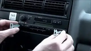 VW ALPHA Radio ausbauen  --  T4 Golf Bora Passat Polo  --